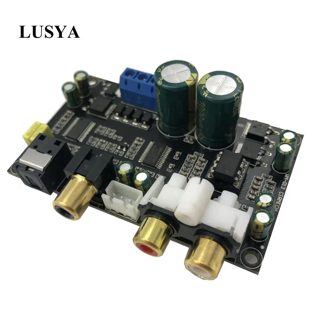 Lusya CS8416 CS4398 modulo di interfaccia digitale DAC Board ingresso coassiale ottico DAC decoder board 24bit 192K AC 12V C3-003