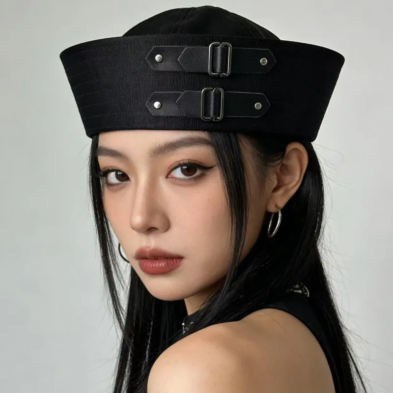 Viral Sailor Hat Women Summer Sun Protection Cap Casual Versatile Nautical Beret Ins Style Fashion Outdoor Headwear