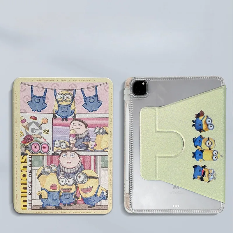 

Minions Ipad Case for 2025 A16 11th Pro 11in Tablet Cases Pro Case 10th Generation 10.9in Air4 5 9th 10.2in Protective Cover