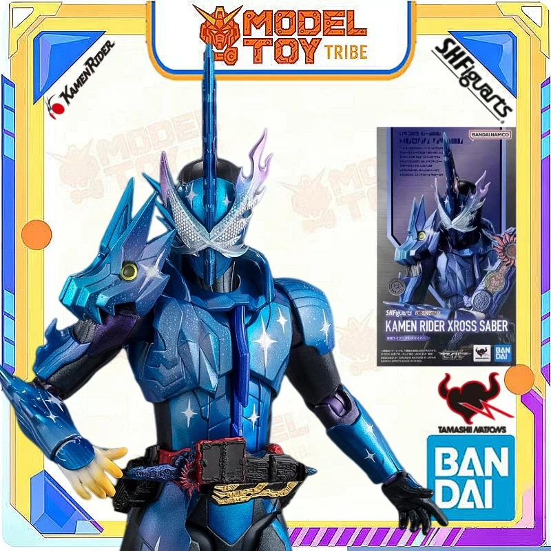 In-Stock Japan Bandai Original Anime TAMASHII NATIONS SHF 15cm Kamen Rider Xross Saber Action Figure Model Toy Gift For 15+ age