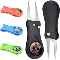 4-Color Golf Green Fork Set Lawn Repair and Turf Maintenance Tools for Golf Course Cleaning and Care Accessories