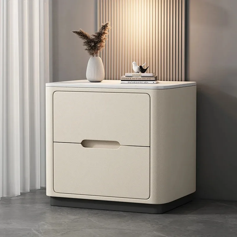 

Organizer Nordic Nightstand Modern Minimalist Storage Italian Drawers Accent Bedside Table Luxury Trendy Muebles Home Products