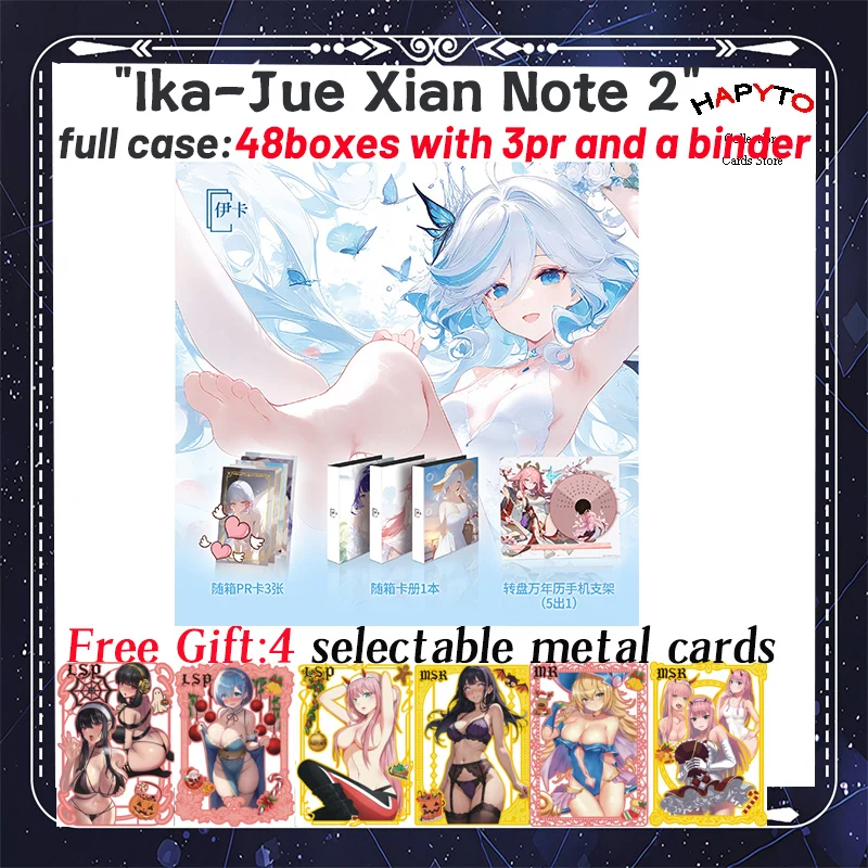 

2024 Newest ika Jue Xian Note 2 Waifu Goddess Story Collection Card Swimsuit Bikini Booster Box Habbies Gift