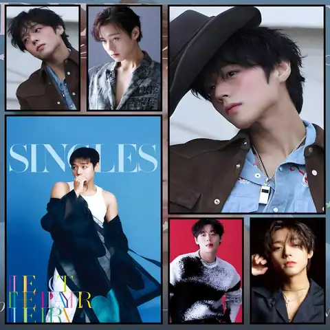 Park Ji-Hoon Poster Waterproof PP paper Self-Adhesive High-Definition Decorative Art Suitable for Living Bedrooms Gifting