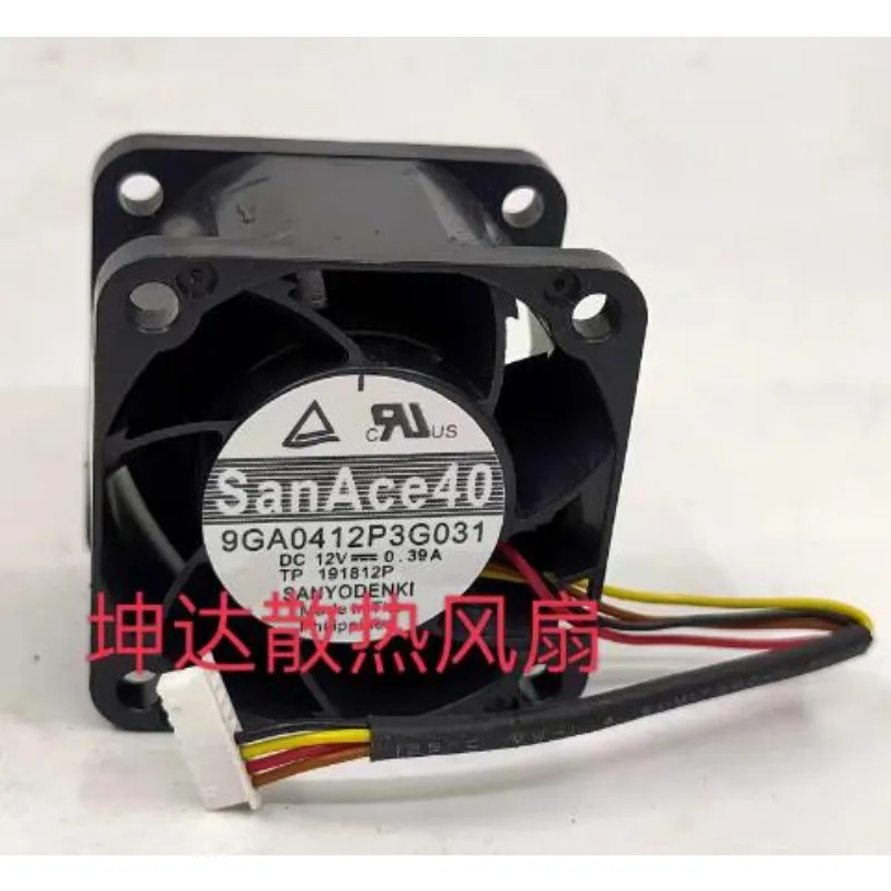 Original New Cooling Fan for Sanyo 9GA0412P3G031 4028 12V 0.39A High Air Volume PWM Violent Cooling Fan 40*40*28MM