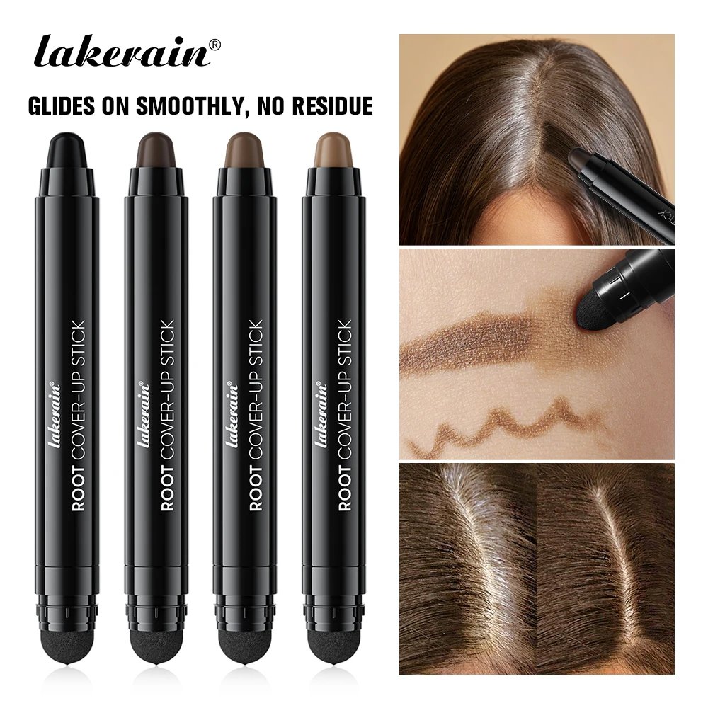Lakerain Hair Dye Pen Smudge-Resistant Waterproof Precise Coverage Long-Lasting Makeup Smooth Application Men Women Dye Stick