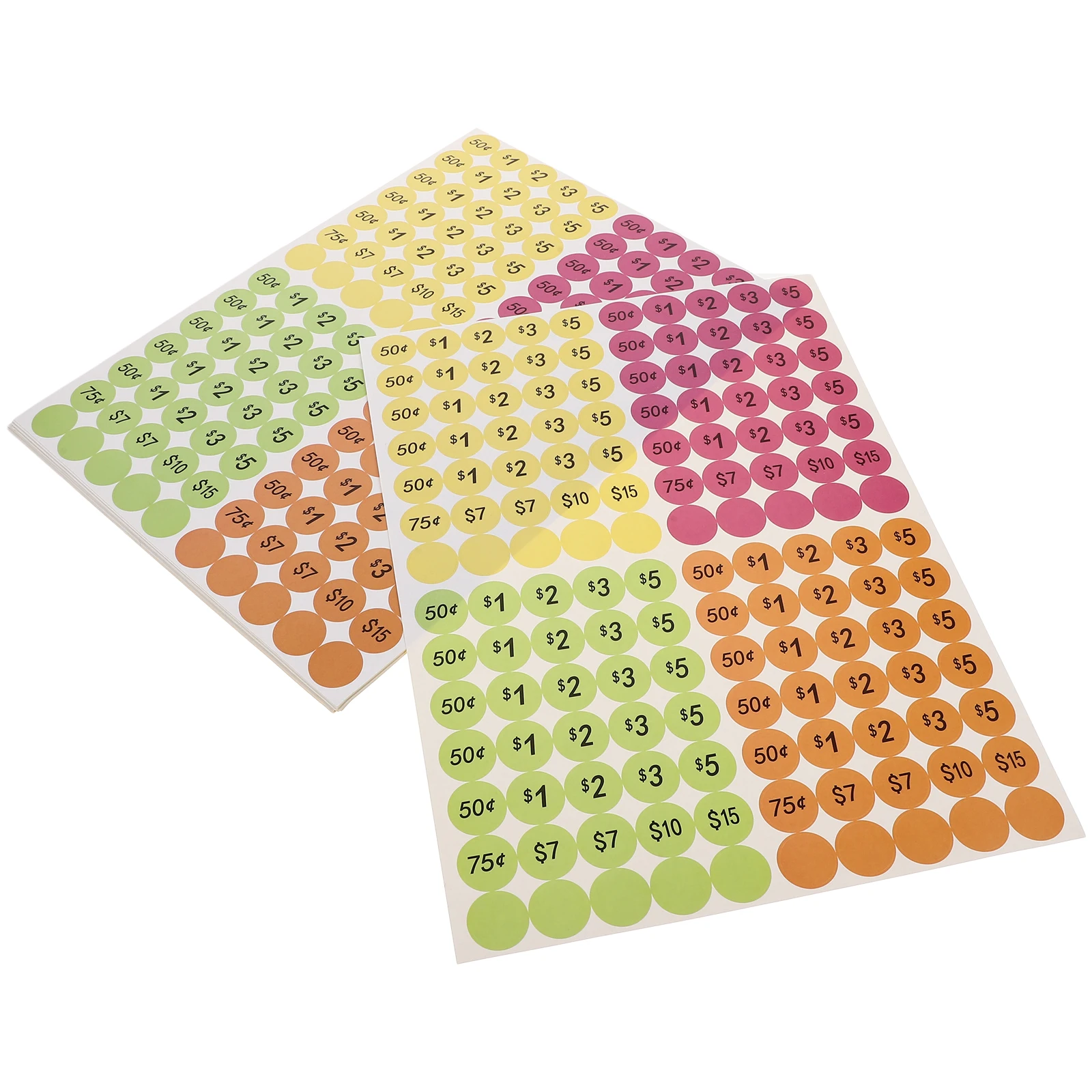 

20 Sheets Price Stickers Adhesive Labels for Yard Sale Price Stickers Small Business Garage Sale Tags Market Use Pricing