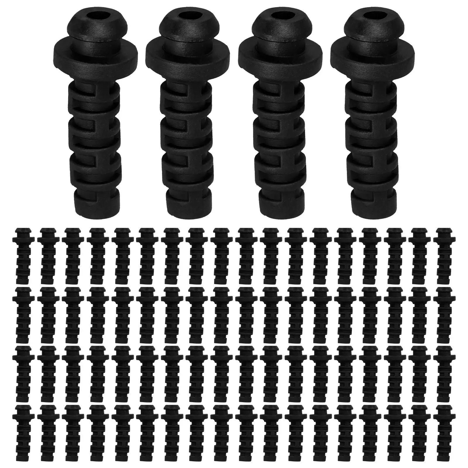 

10Pcs Cord Grip Strain Relief Connector Cable Protector Spiral Electrical Wire Fitting for DIY Electrician Wire Management