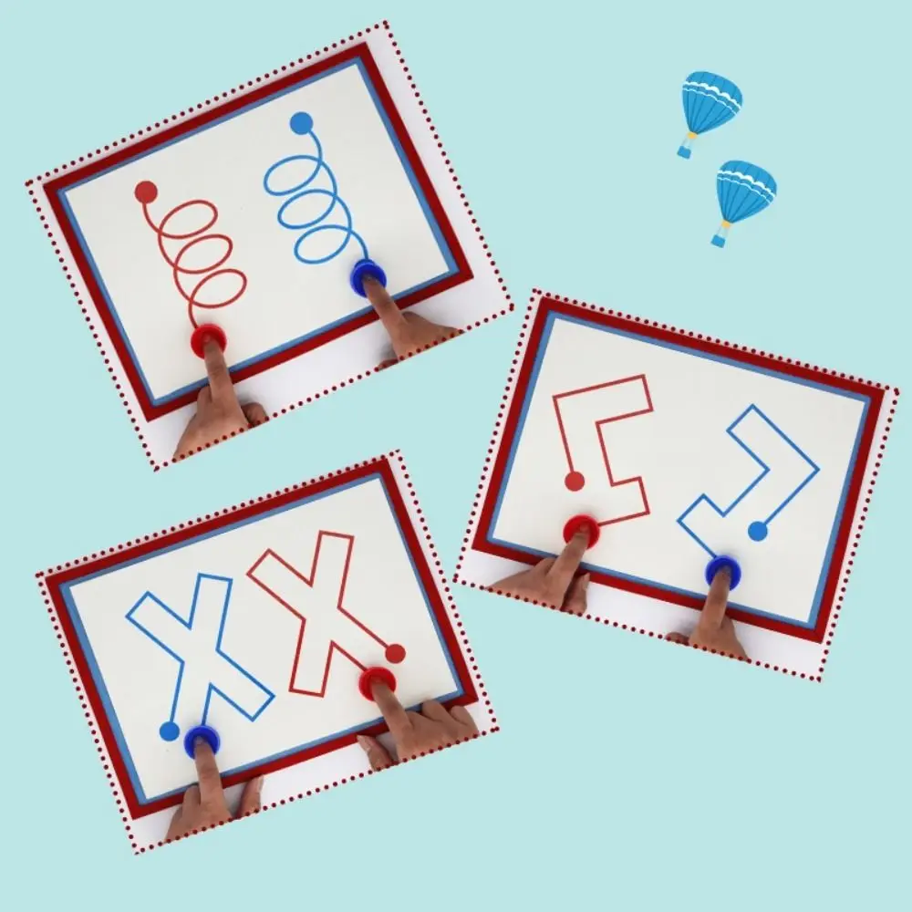 紙左右の軌道おもちゃモンテッソーリインタラクティブ目の手のコーディネーションおもちゃパターン認知論理的思考