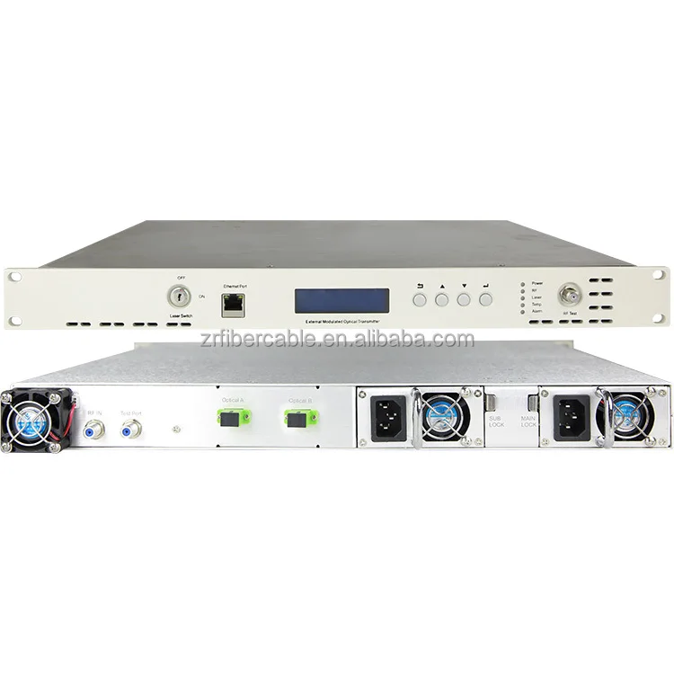 

External Modulation CATV Single Fiber 1550nm Anolog/Digital Signal 50-150KM Optical Transmitter