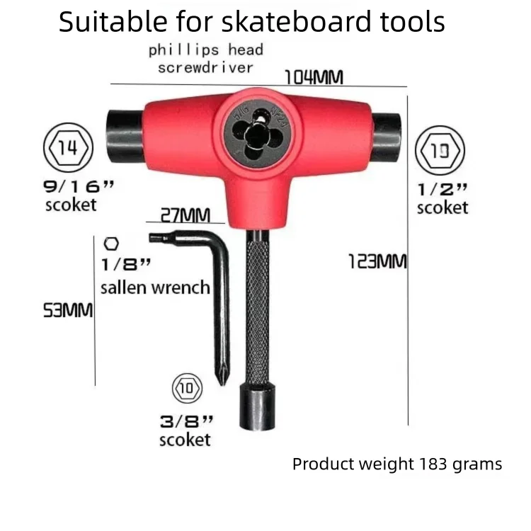 all-in-one-skate-tools-t-tool-combination-wrench-allen-key-portable-semi-automatic-disassembly-accessories