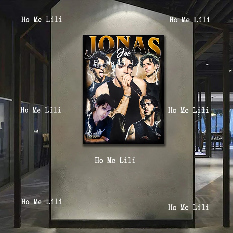 Joe Jonas Vintage Gift Canvas Wall Art For Livingroom Decor Oil Painting