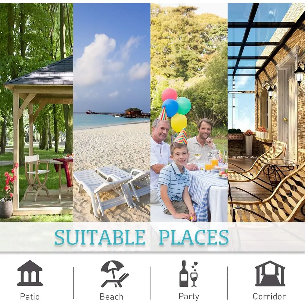 파티오, 데크, 정자, 라나이, 파빌리온용 회색 방수 야외 커튼 84W x 108L