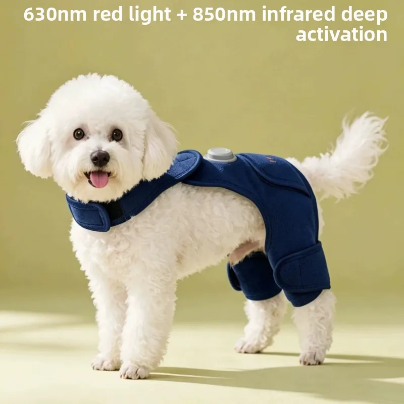 Dog Red Light Therapy Belt for Joint Pain Relief Infrared Device for Older Pets Adjustable Pet Care Gear Post Surgery Recovery