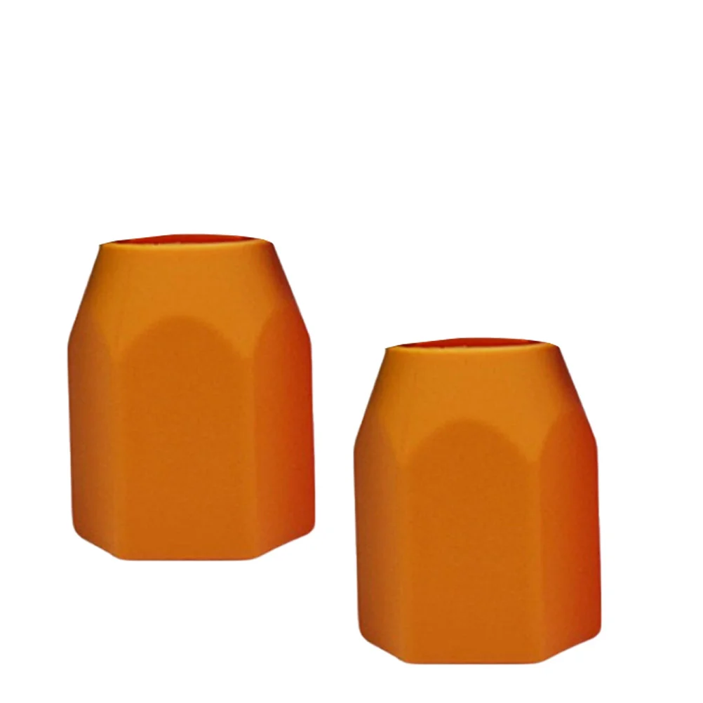 

Silicone Pen Holder Pencil Container Desktop Stationery Organizer Multiple-use Desk Organizer for School Office (Orange)