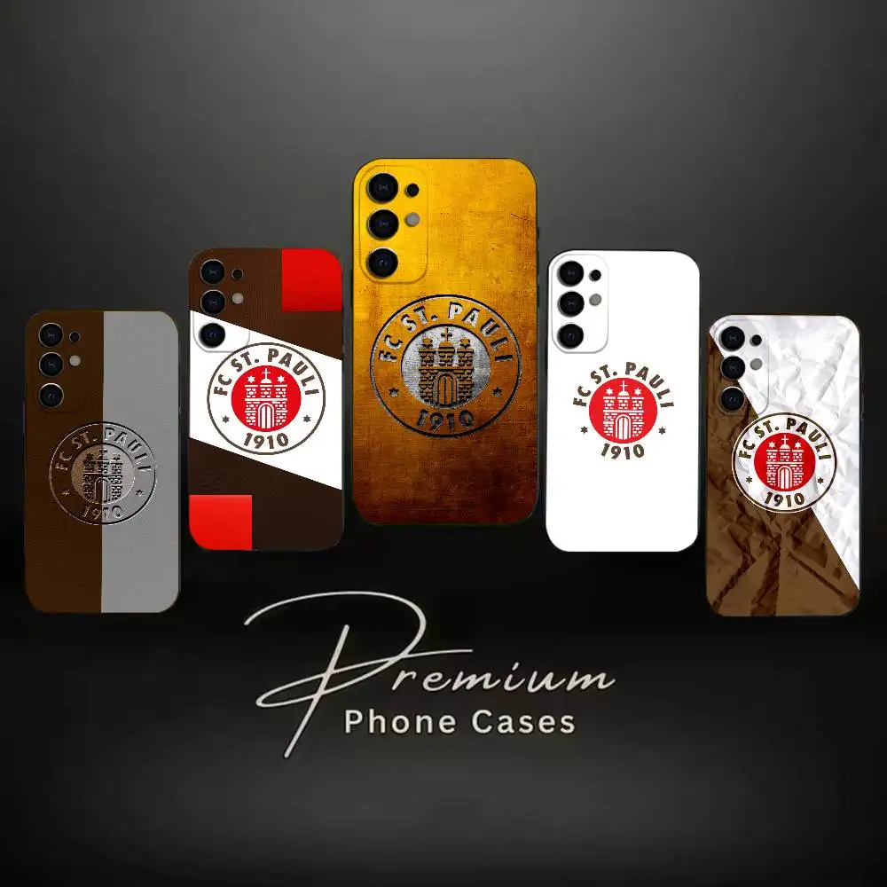 F-C St Pauli Rapper Streetwear  Phone Case Black Soft Case For Samsung S24,S23,S21,S22,S24,S30,S20Ultra Plus