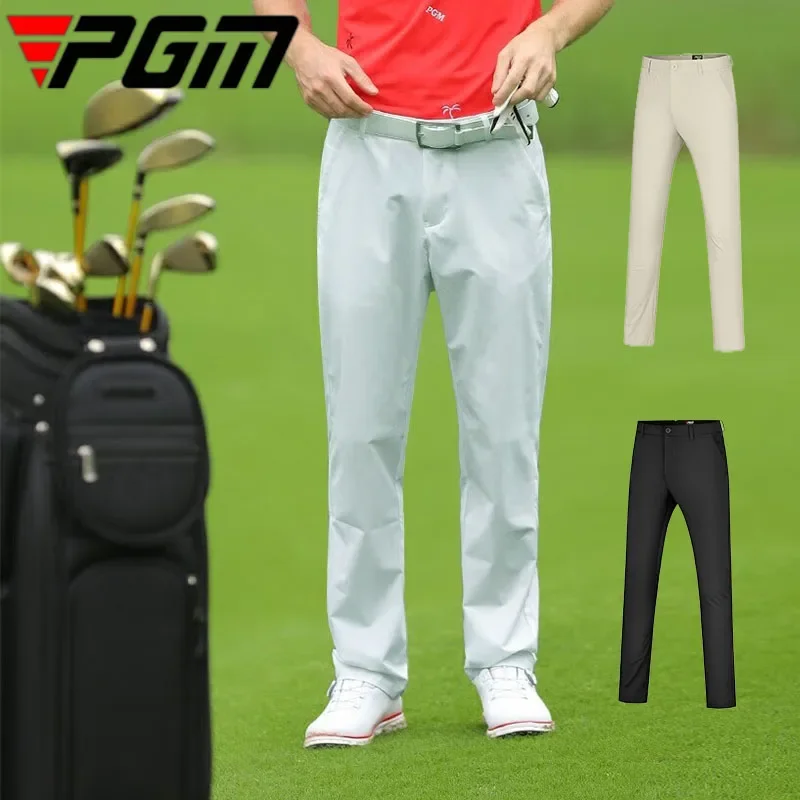 PGM Male Business Golf Trousers Men Straight Sporty Pants Breathable Solid Long Pants Summer Spring Man Quick-dry Sweatpant