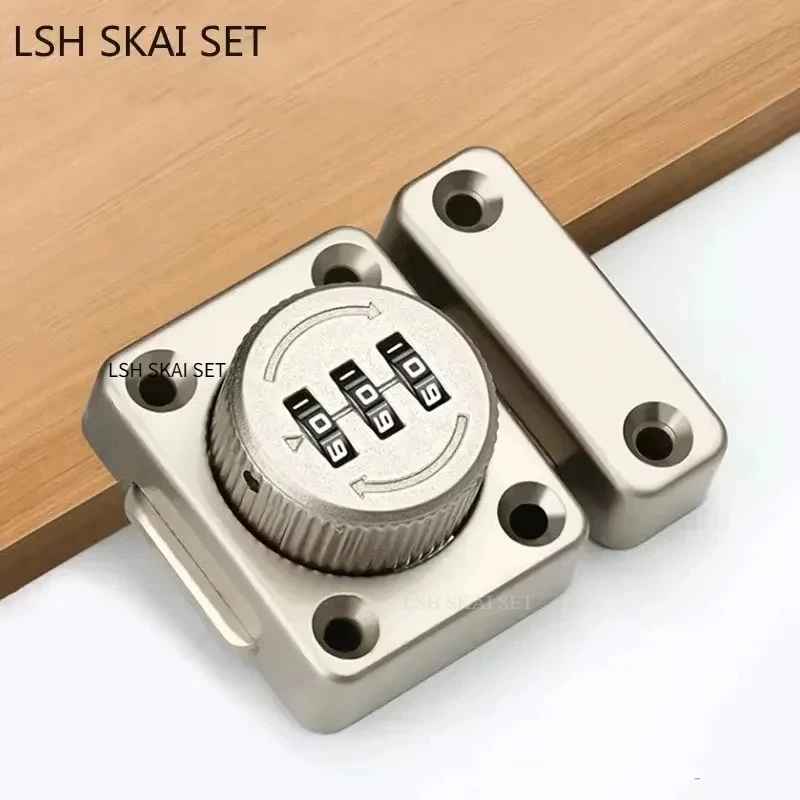 3 Digit Combination Password Door Lock Zinc Alloy Smart Cam Code Cabinet Lock Sliding Door Bolt Lock Home Security Hardware