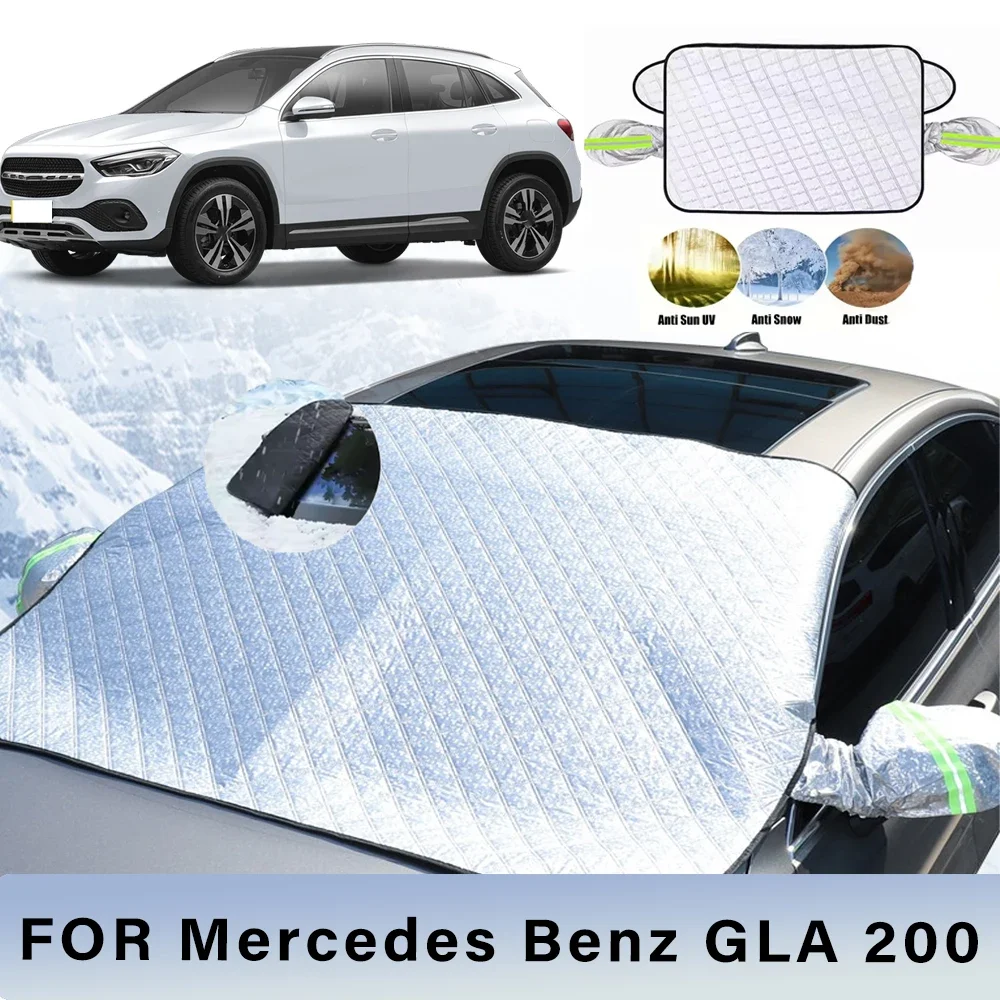

Thickened Car Now Sunshade Windshield Cover With 5/9 Magnets UV Protection Anti Snow Sunlight For Mercedes Benz GLA 200
