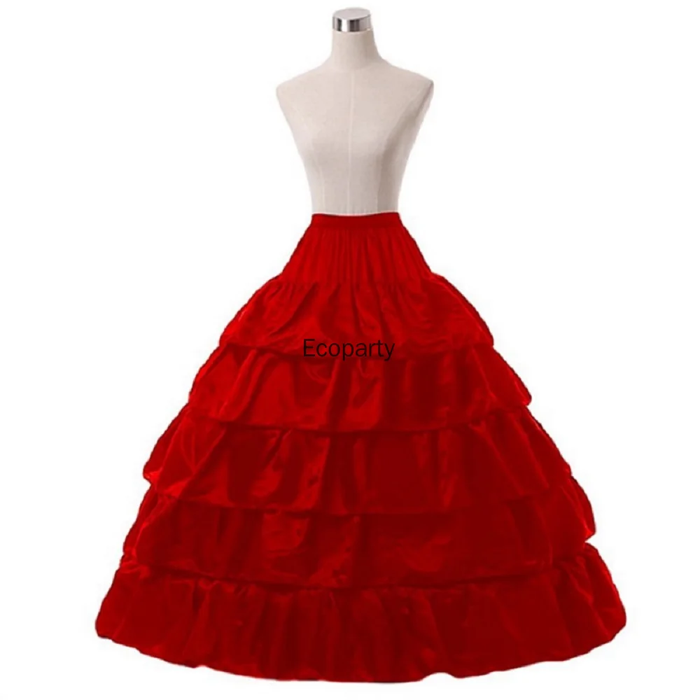 

New Halloween Petticoat Vintage Fancy Underskirt 4 Hoop Skirt 5 Layers Ruffles Short Women Tulle Petticoat Girls Skirt Clothes