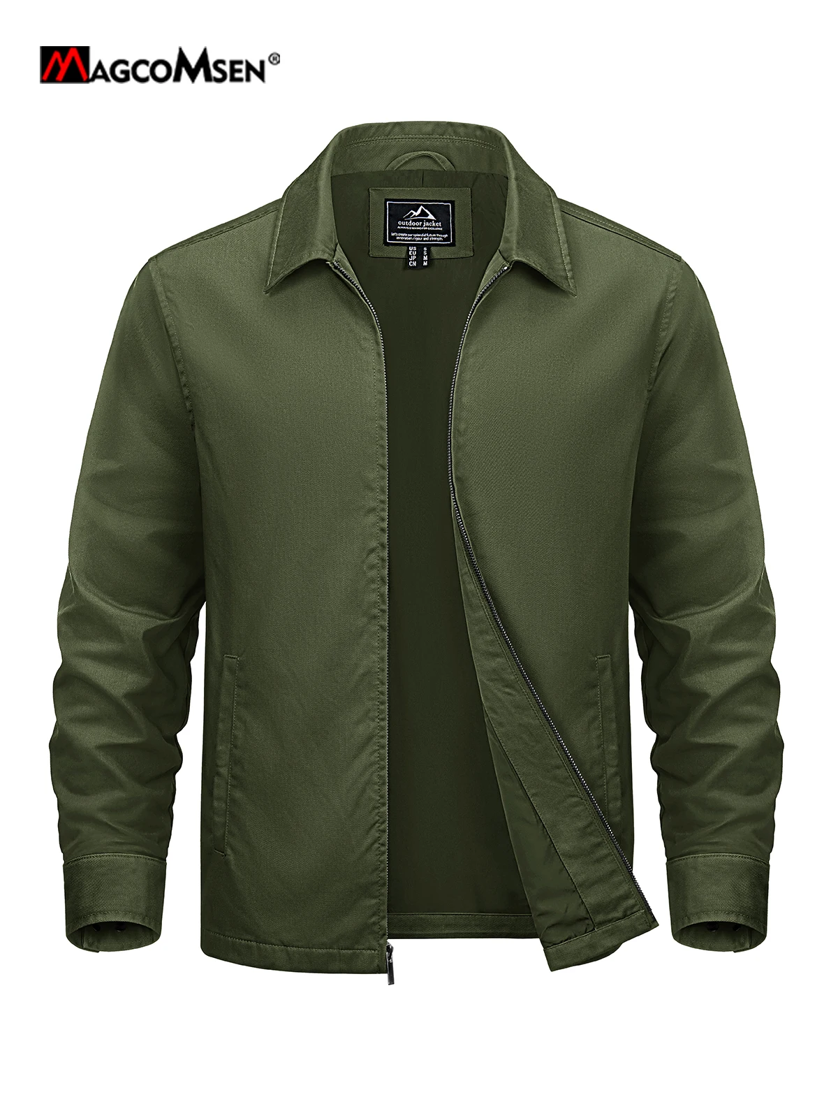 MAGCOMSEN Men's Work Jacket Autumn & Winter Turn-Down Collar