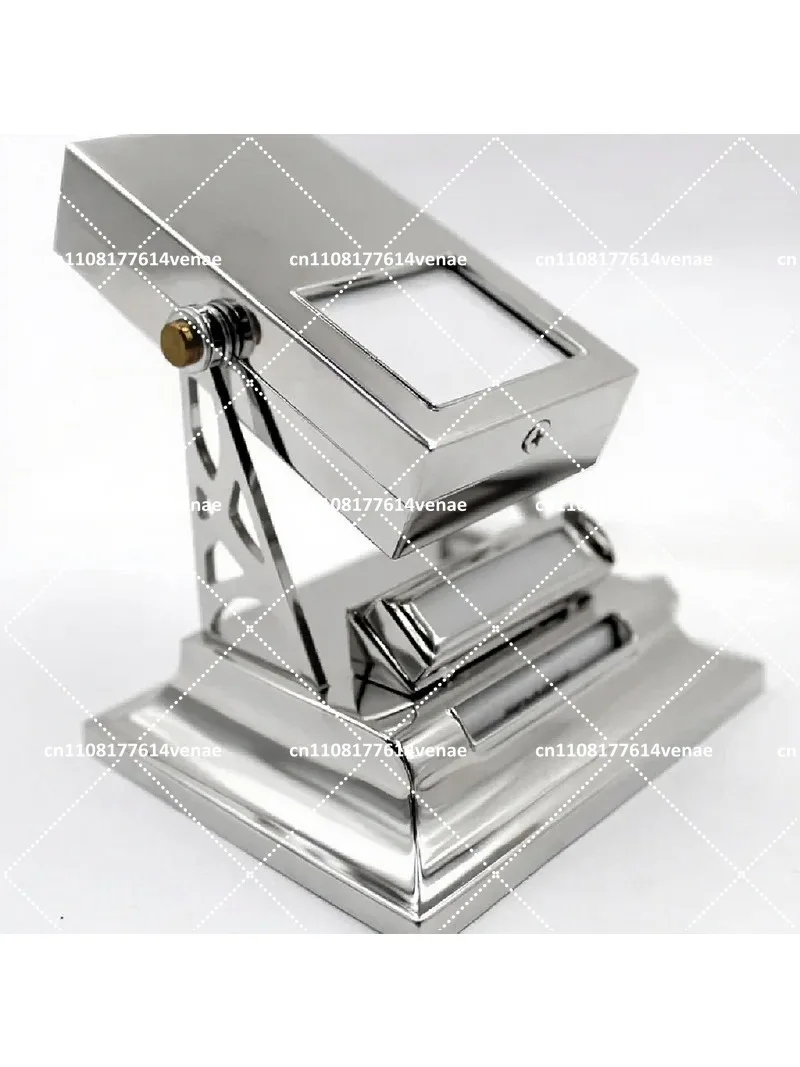 Metal Flip Desk Calendar, Russian English Creative Perpetual Calendar for Office Home Decor