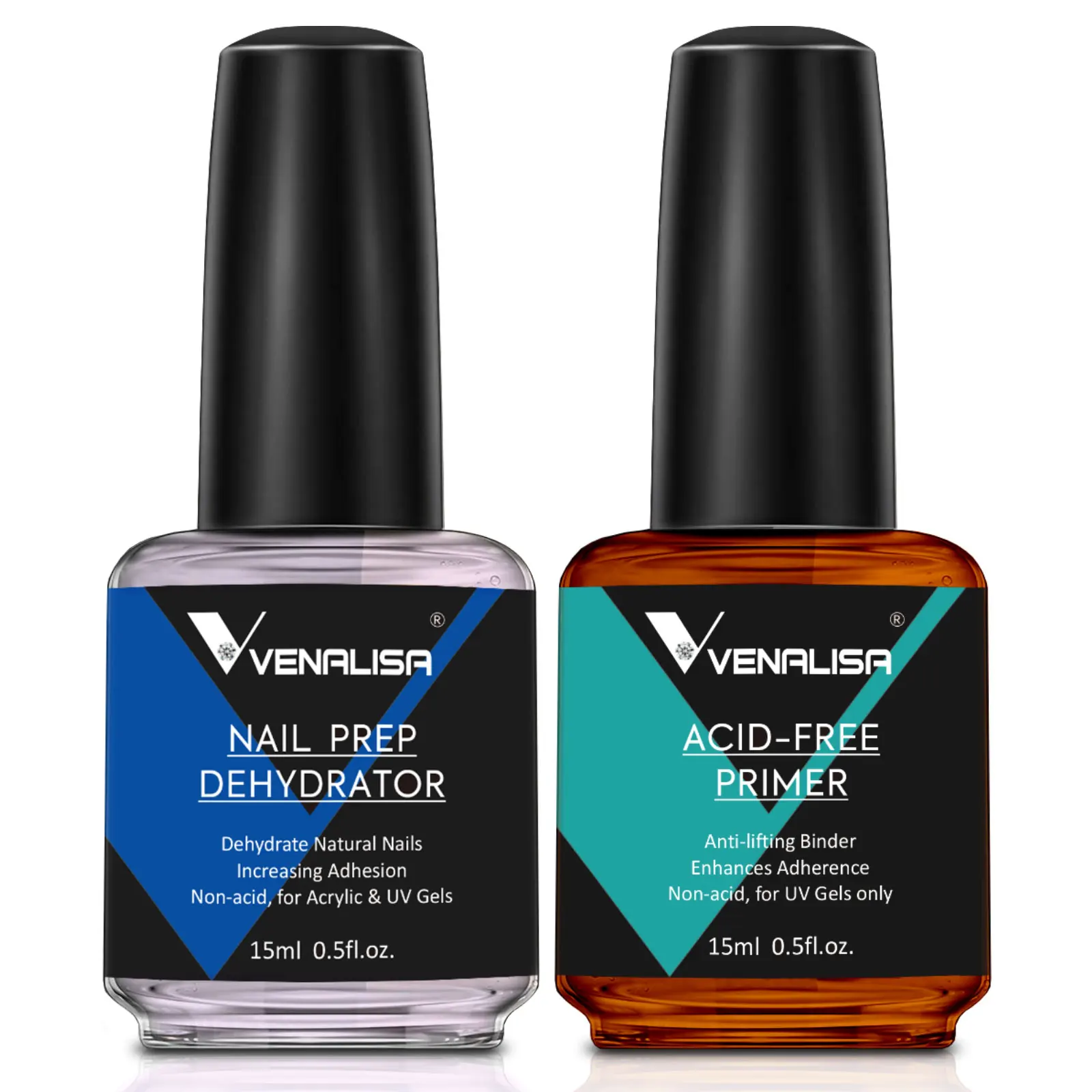 2/3pcs/kit Venalisa 15ml Nail Gel Polish Primer Dehydrator Fast Dry Nail Salon Professional Used Tempered Top Coat Nail Manicure