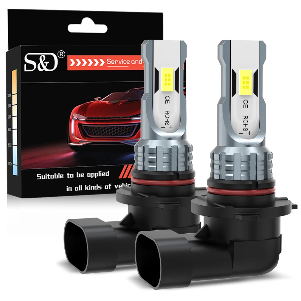 S&D 80W H8 H11 LED Canbus 9005 9006 Mistlampen Draadloos 30000LM 6000K CSP LED Koplamp Autolamp voor Auto Rijden Autolamp