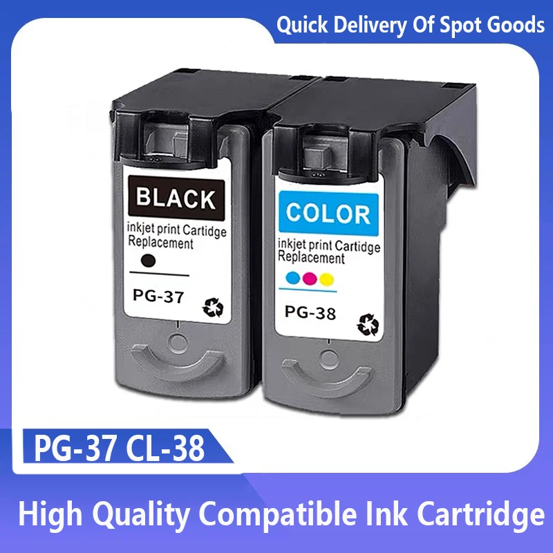 Cartuchos de Tinta PG-37 CL-38 para Impressoras Canon PG 37 CL 38 PG37 CL38 PIXMA MP140 MP190 MP210 MP220 MP420 IP1800 IP2600 MX300 MX310