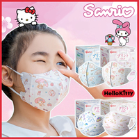 50Pcs Sanrio Hello Kitty Disposable Masks for Children Cartoon Melody Dust Mask Kids Three-layer Filtration Breathable Face Mask