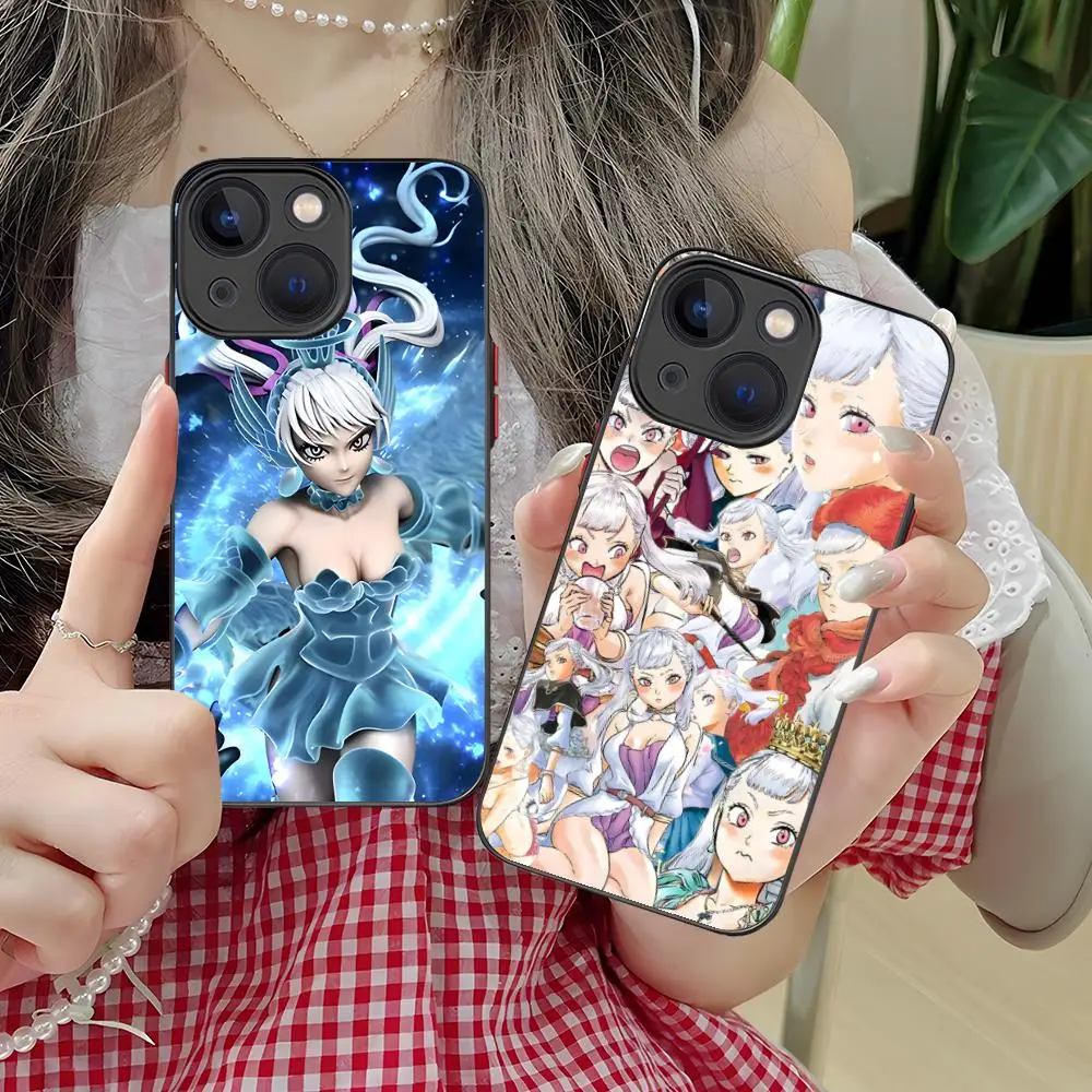 Black Clover Noelle Silva Phone Case for iPhone 16 15 14 13 12 11 X XR XS 8 7 Pro Max Plus Mini Colour Printing Silicone Cover