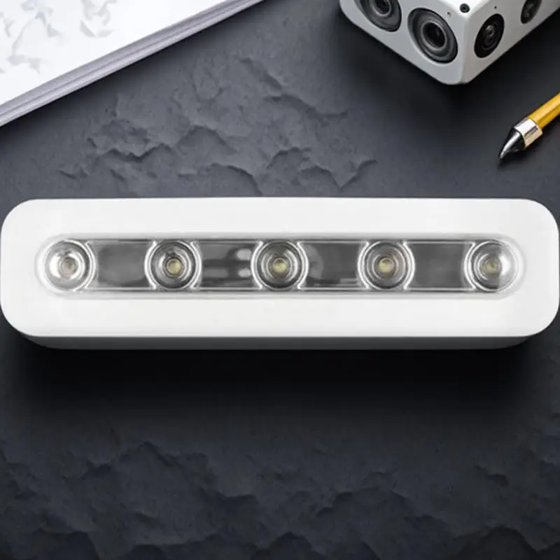 

LED Bar Motion Sensor Night Light Self Adhesive Back Super Bright White LED Touch Light Kitchen Cabinet Wardrobe Closet Stairs