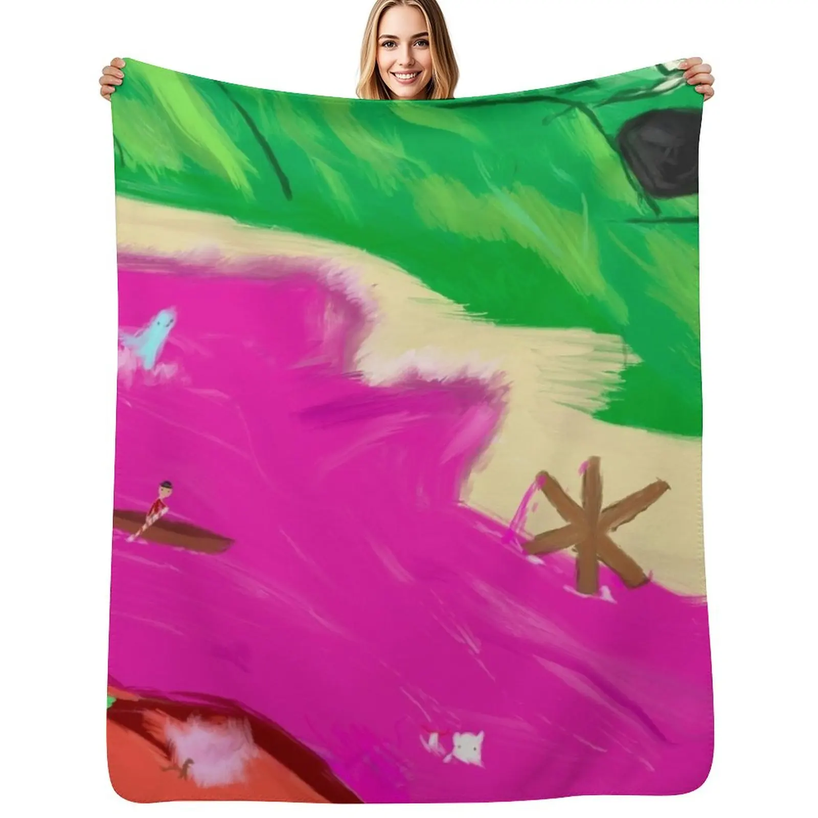 

The Great Gumdrop Falls Throw Blanket Soft Breathable Blanket for Night Sleeping