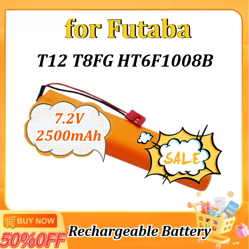 

7.2V 2500mAh for Futaba T12 T8FG Accessory HT6F1008B Remote Control Battery Rechargeable Batteries