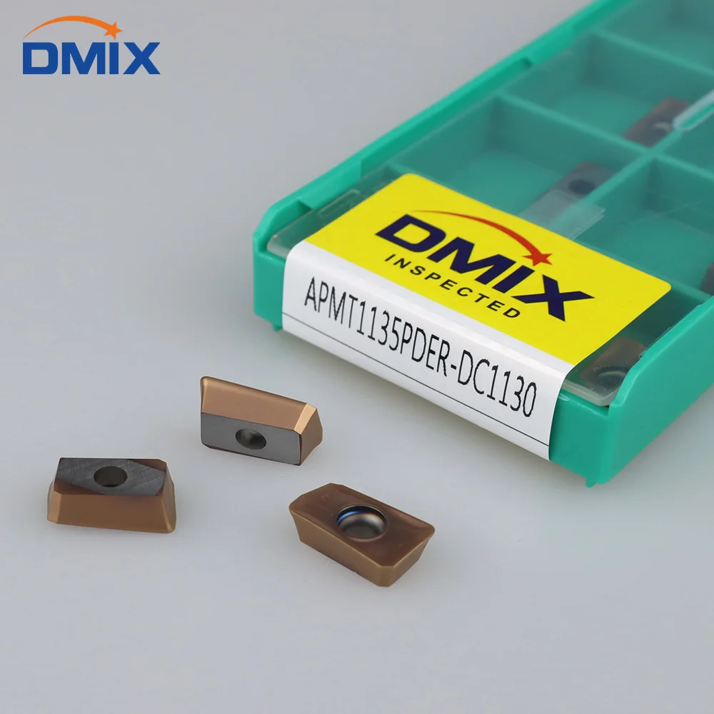 DMIX-Fraises de précision à angle droit pour lames APMT1135, inserts en carbure, serrage, épaules de coupe, BAP300R, EAP300R