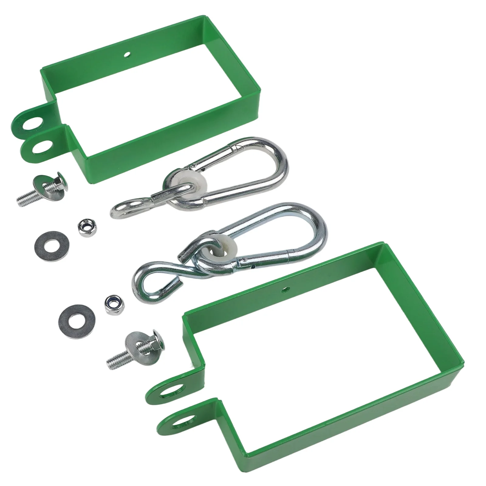 

2 шт. металлические качели, набор вешалок для качелей, аксессуары 5,78 х 3,8 дюйма, соединительный крючок, сверхмощный подвесной комплект из нержавеющей стали