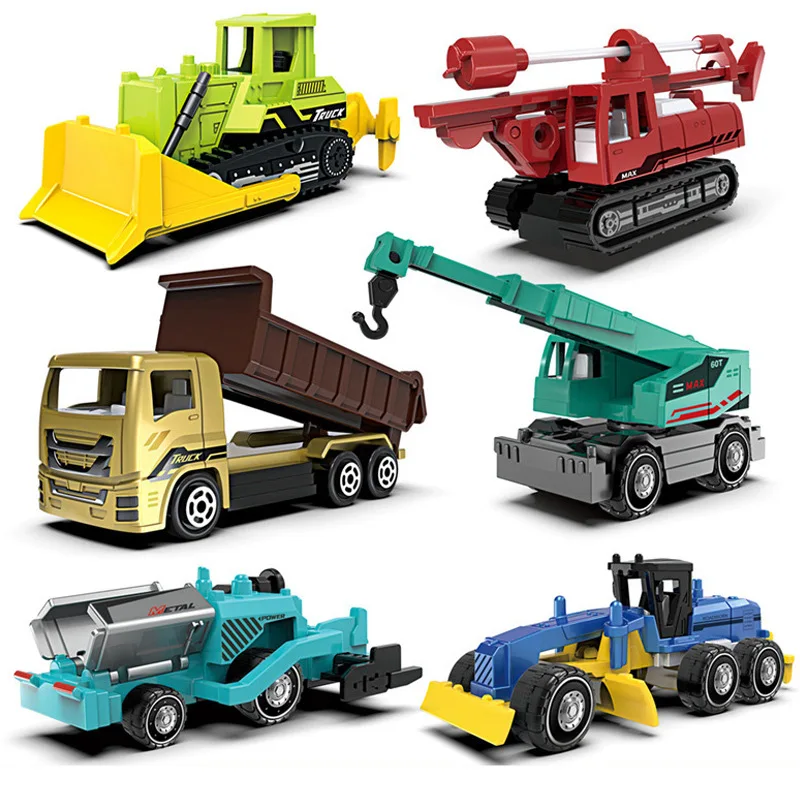 

1: 64 Alloy Engineering Vehicle Sliding Toy Model Urban Traffic Engineering Vehicle Children And Boys Toy