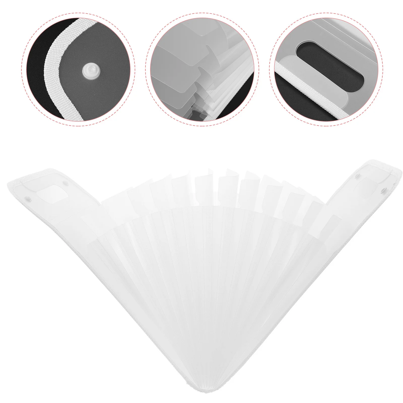 File Folder Large Capacity Expandable Accordion Organizer Portable Document Holder For Office Home School A4 Receipts