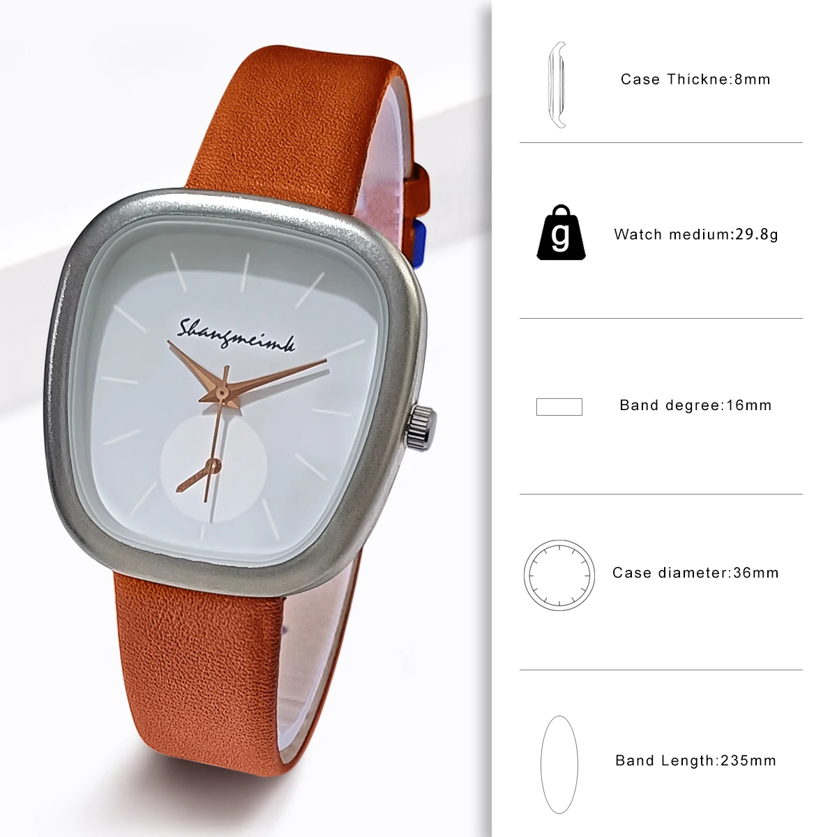 Casual Women\'s Watch Leather Strap Wristwatch Women Quartz Watches Clock Female Watch Gift Reloj Mujer relogio feminino