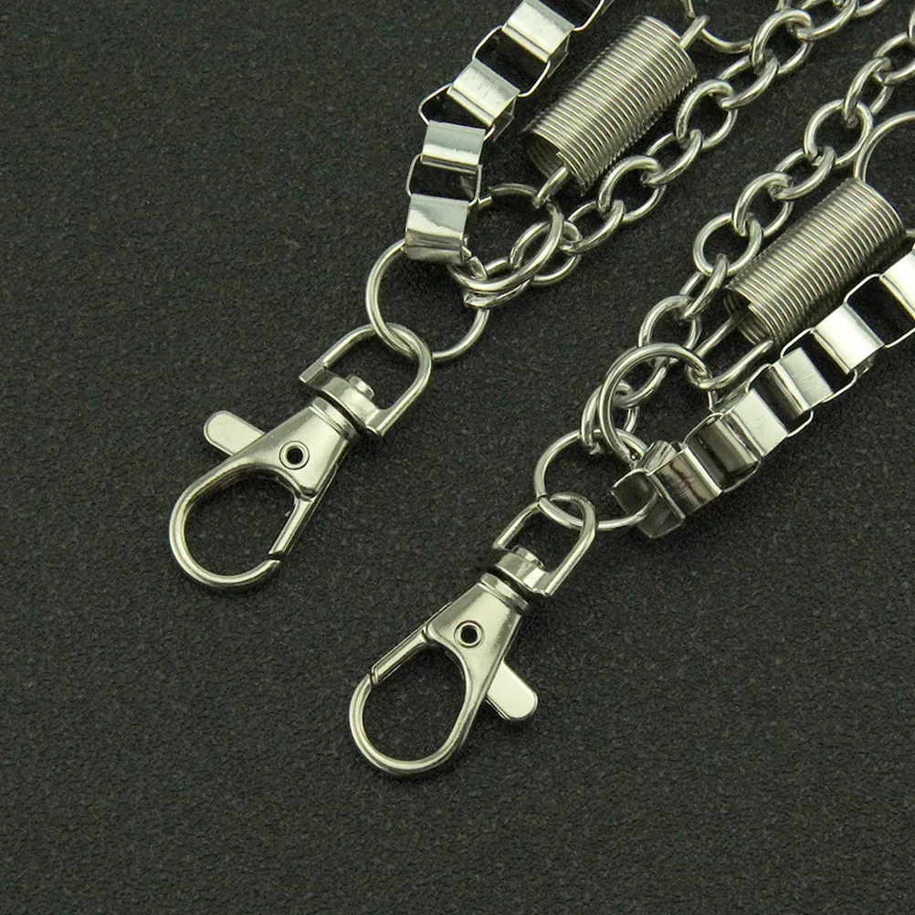 Clothing Accessories Hip Hop Pants Chain Jeans Decor Decorative Waist Metal Belt Stylish Punk