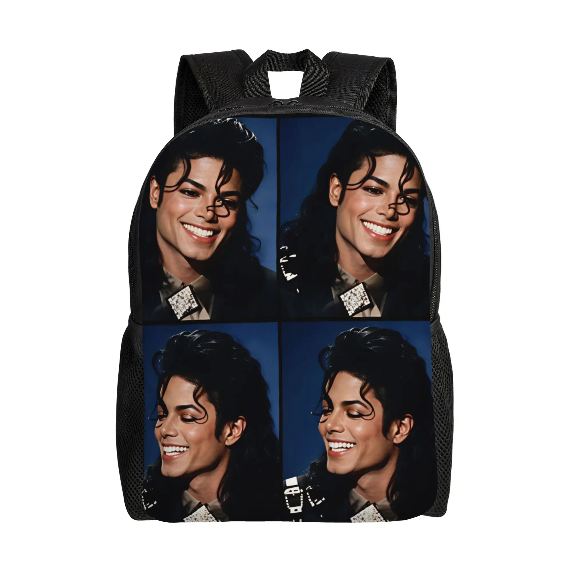 M-Michael Jacksons Backpack  Boy Girl Polyester Trekking Backpacks Big Modern School Bags Rucksack