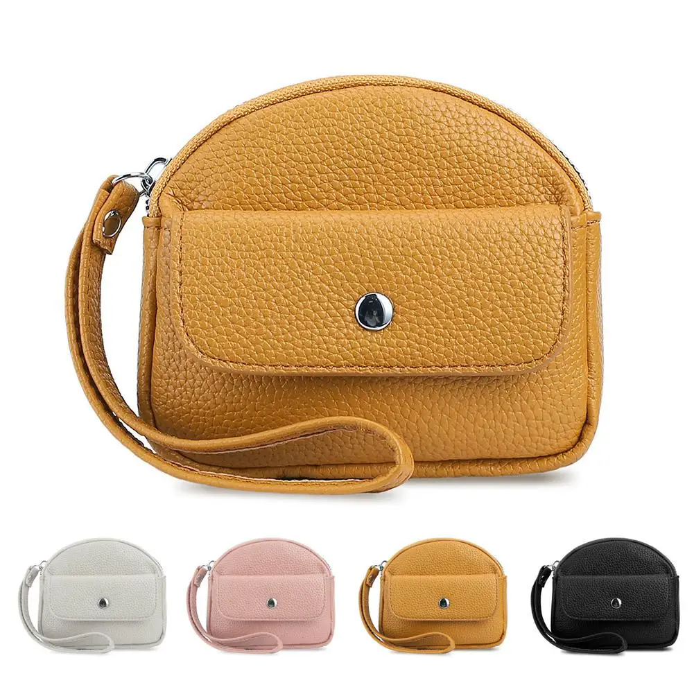 Retro Mini Handheld Wallet for women Korean style Zipper Coin Purse Zero wallet Clutch Earphone Pouch Small Item Bag Travel