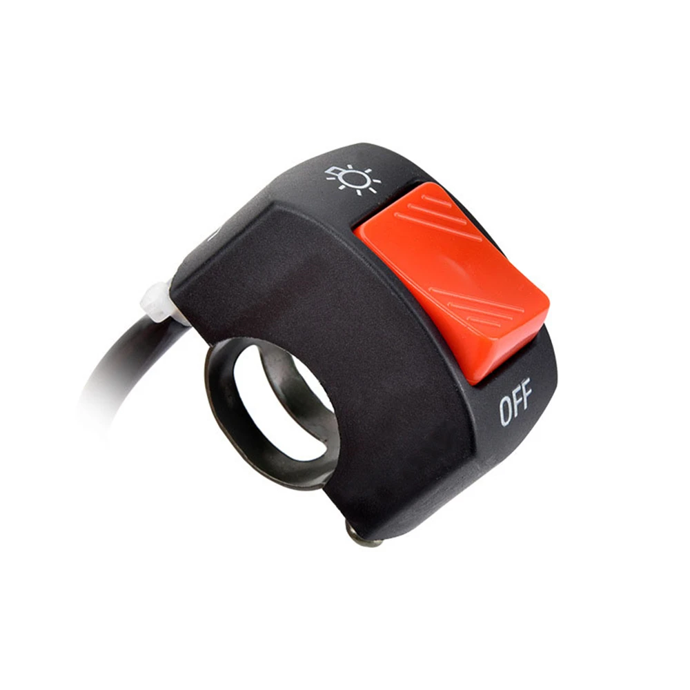 

22mm ON/OFF Motorcycle Switch Push Button 12V Button Connector Handlebar Switch for ATV Electronic Bike Scooter Motorbike Switch