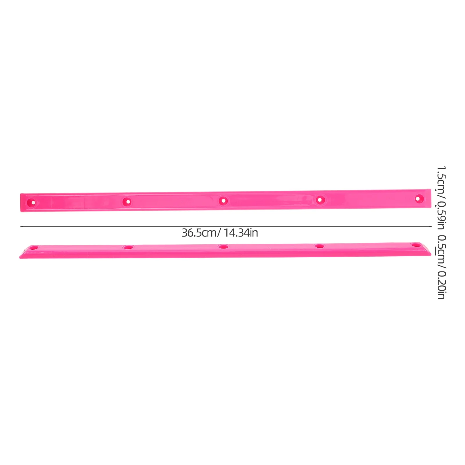 2 قطعة حراس السكك الحديدية لوح التزلج الوردي ABS واقية Longboard الوفير لوح التزلج سطح الحرس عظام الضلع القضبان لحماية التزلج #6