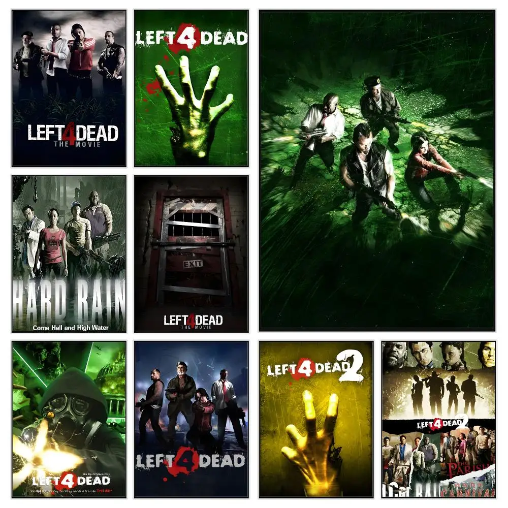 Shooter Game L-left 4 Dead Poster Trendy Aesthetic Wall Decor for Dorm & Bedroom