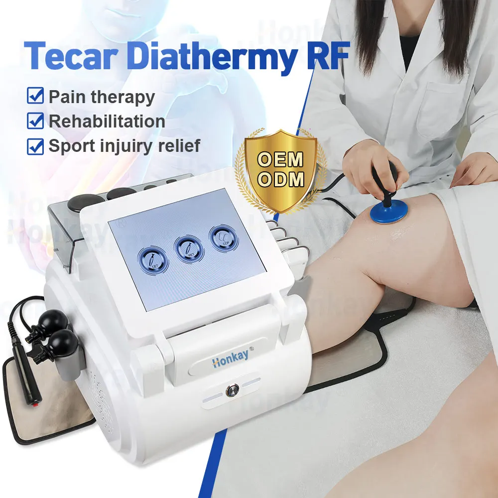 Terapia Tecar de 448KHZ Ret Cet Rf Smart Tecar Plus máquina de fisioterapia Tecar/máquina de belleza de diatermia Rf monopolar