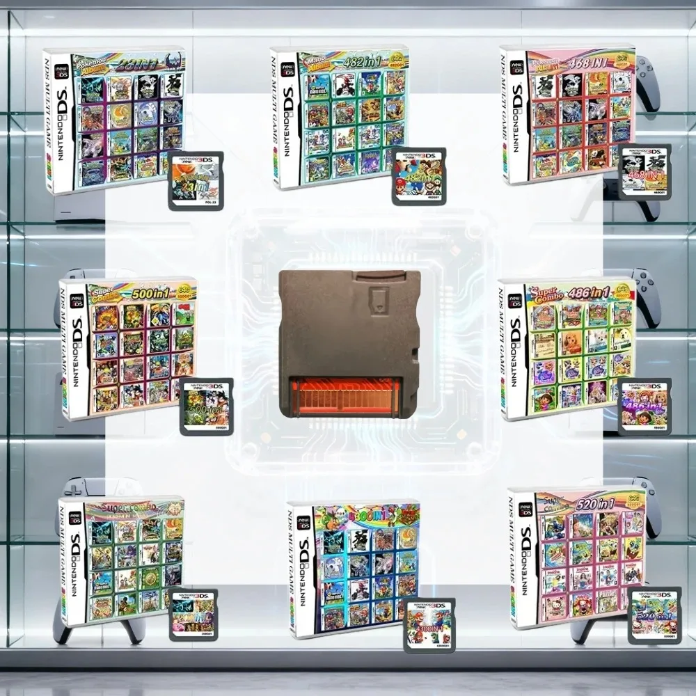 High Quality Video Game Card Multi Games 4300 in1 Compilation DS NDS 3DS 3DS NDSL Game Cartridge Card Handheld Player (R4 Card)