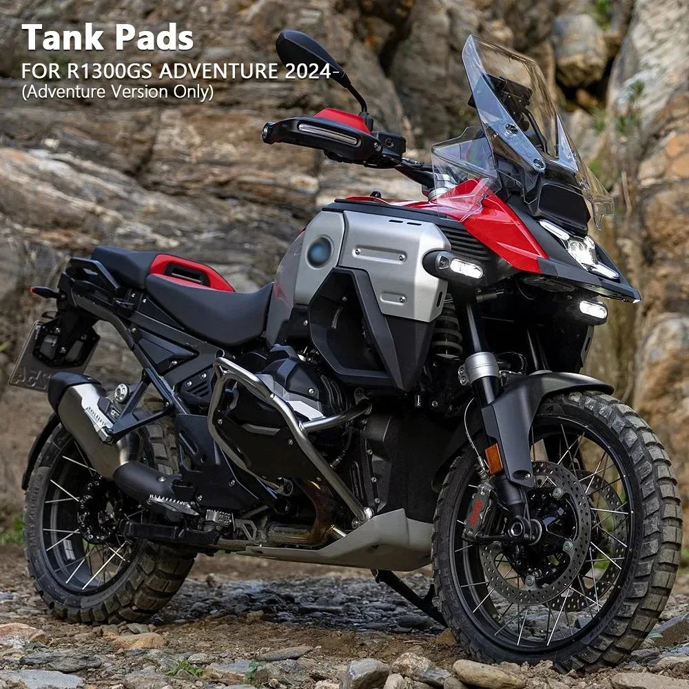 Motorcycle Black Non-Slip Side Fuel Tank Waterproof Pad Accessories Adventure Version For BMW R1300GS Adventure 2024-