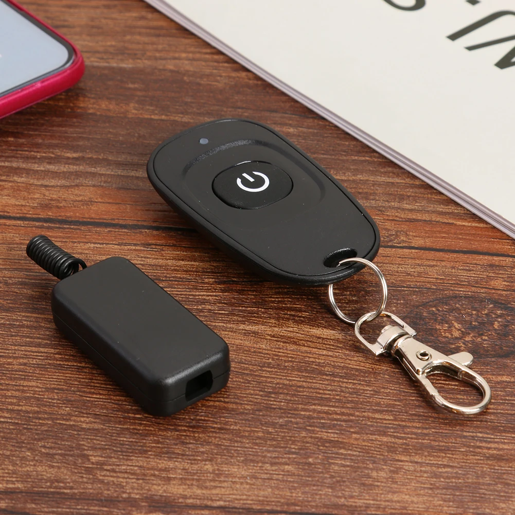 รีเลย์สวิตช์รับสัญญาณ 433 MHz 5-12V 1 ช่อง + รีโมทคอนโทรลแบบคลาสสิกอเนกประสงค์ 1 ปุ่ม สำหรับไฟ LED