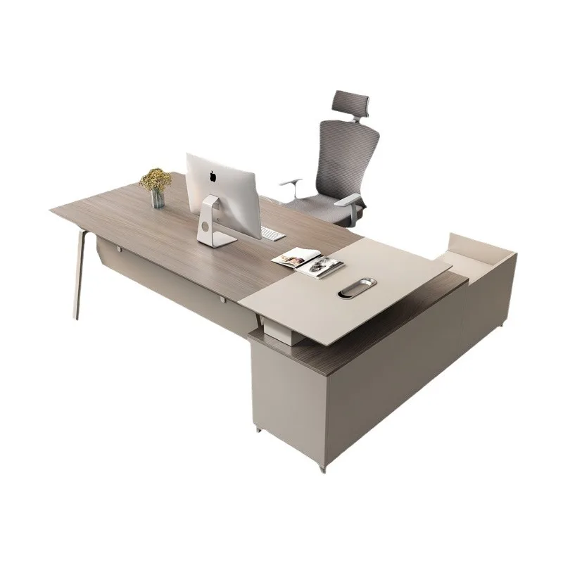 Office boss table Fashion supervisor table Simple modern single desk Commercial light luxury boss table